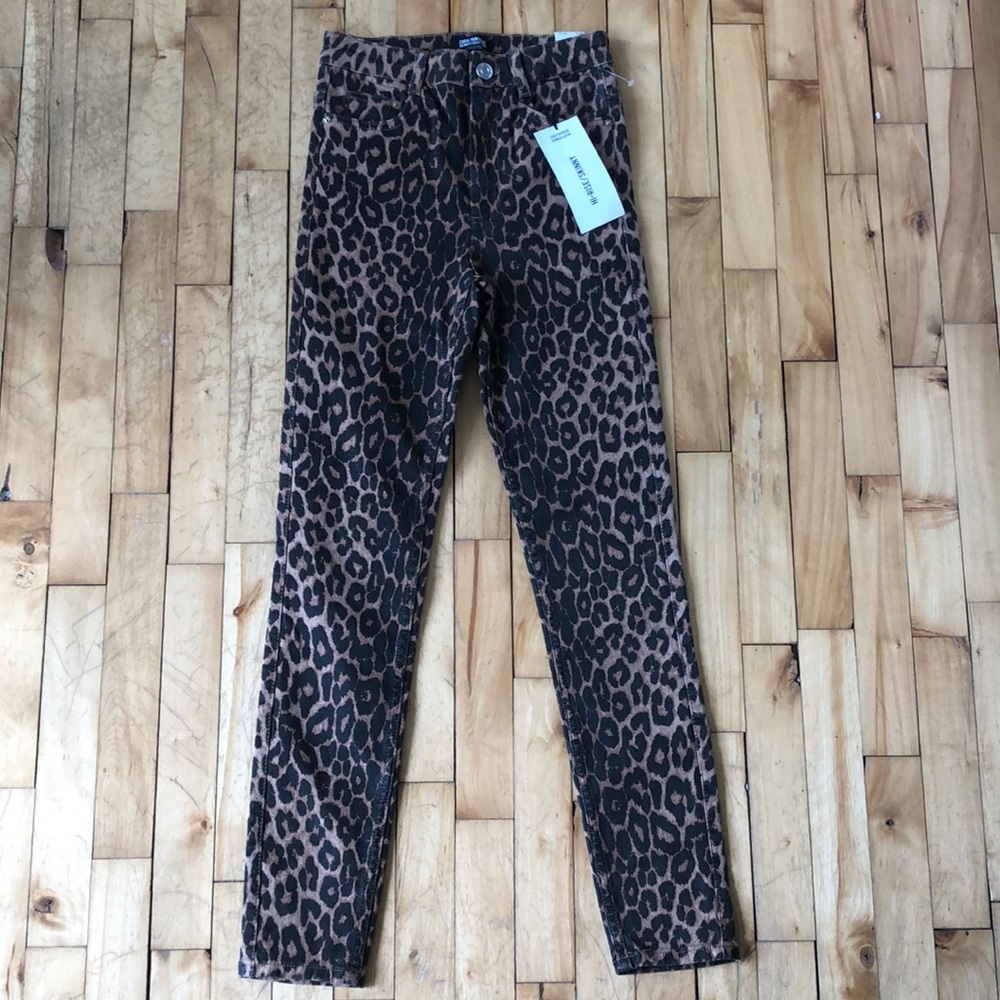 Zara Léopard Skinny Jeans